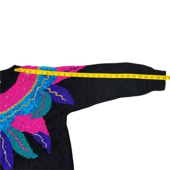 Vintage Distinctly Different Womens Abstract Colorblock Pullover Sweater Size 40 - Picture 5 of 12